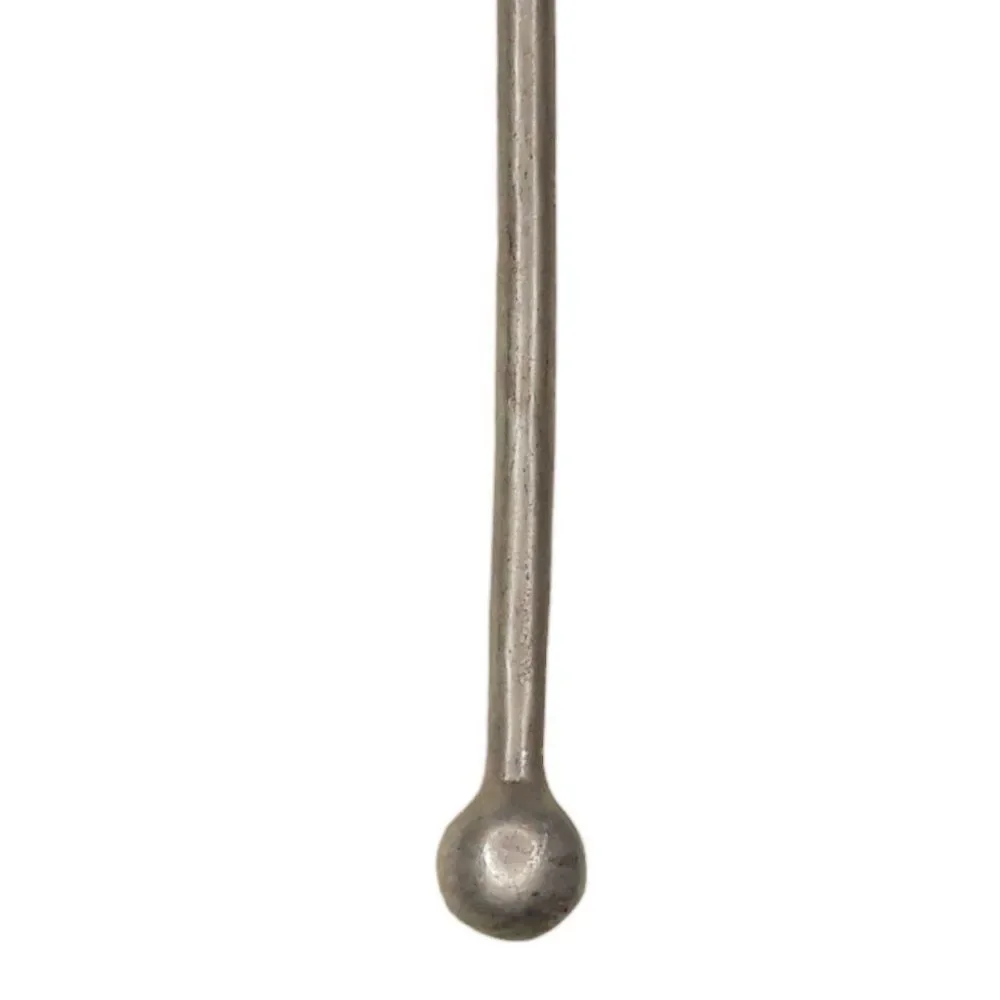 Flower Stirrer Pitcher Swizzle Stick Silver